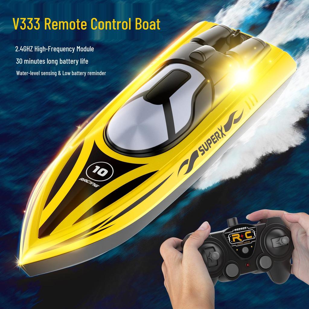 Smart Remote Control Speedboat for Kids – Educational Outdoor Toy Boat