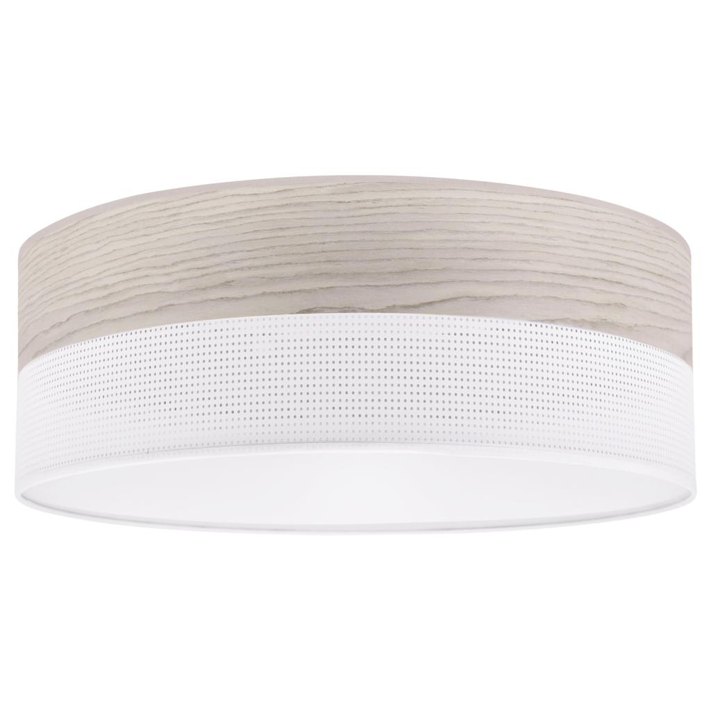 Wood Plexi Ceiling Lamp White 40Cm Bleached Oak