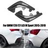 1 Ζεύγος Μαύρο/Ανθρακονήματα Χείλος Πίσω Προφυλακτήρα Διαχύτης Σπόιλερ για BMW Σειρά 1 F20 F21 LCI M Sport 2015-2019