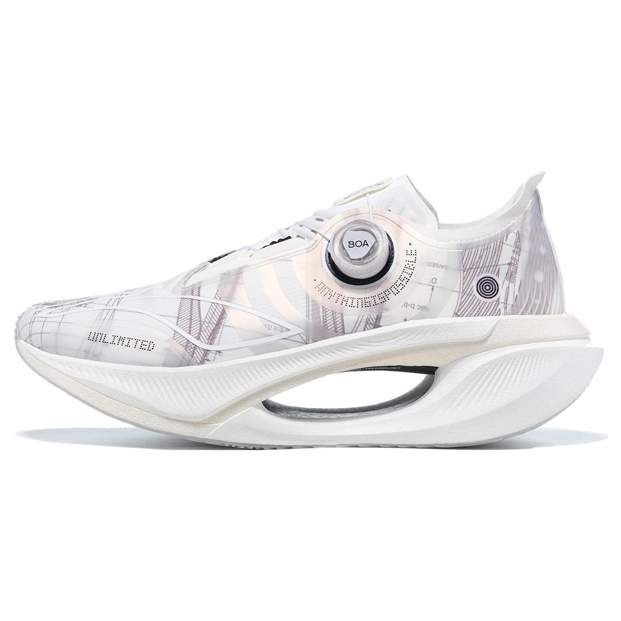 

Новые кроссовки LiNing Jueying 2 с амортизацией, нескользящей подошвой, низкие, GCU, для бега, унисекс, белые ARRT017-8 43.5