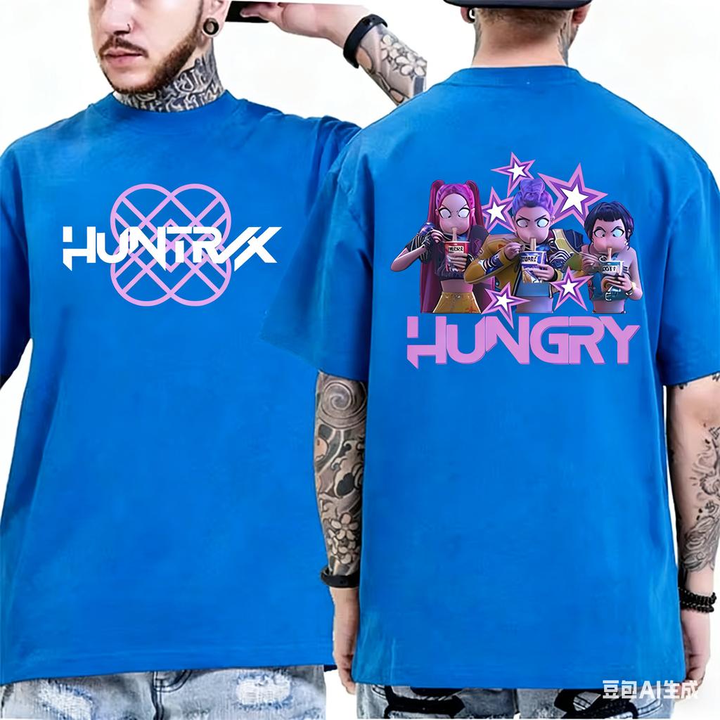 KPop Demon Hunters Officially Authorizes Netflix Animated Movie Summer 2026 Mens Womens Luxurious Cotton Oversized Tshirts