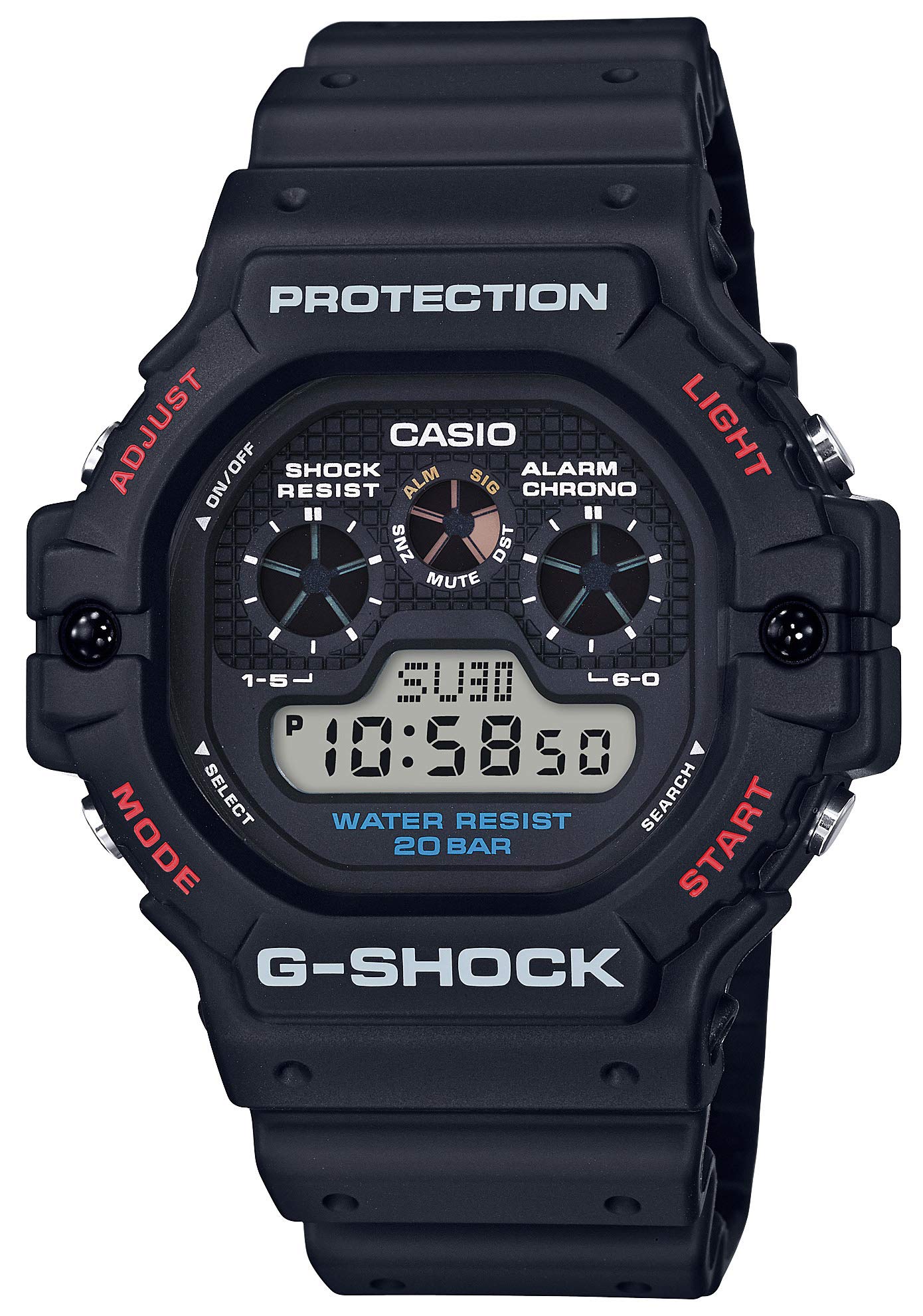 

[Casio] Часы G-Shock [Оригинальный отечественный продукт] DW-5900-1JF Мужские черные