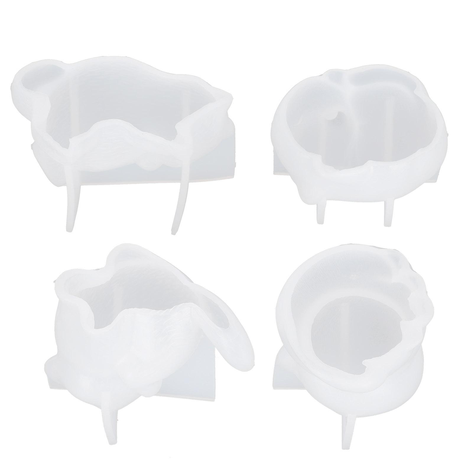 

4 шт. Форма для кошки Форма Сделай сам Кристалл Силикон Ручная работа Фигурки животных Ремесла Украшения