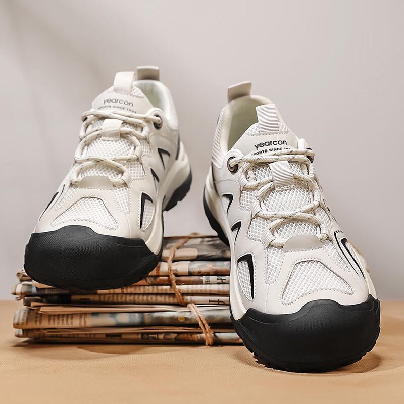 Men s Breathable Mesh Thick-Soled Casual Dad Shoes 42
