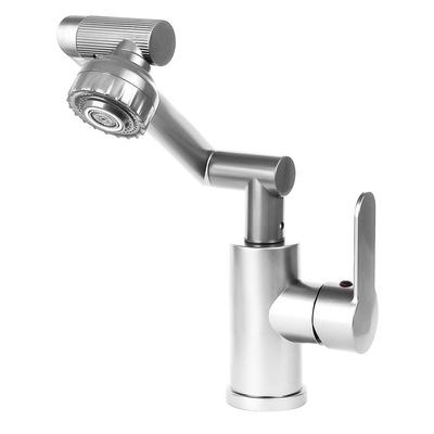 Baterie pivotanta 1080° pentru chiuveta cu rotatie universala Prelungire pentru robinete cu aerator barbotator si brat robot pentru bucatarie, baie, lavoar
