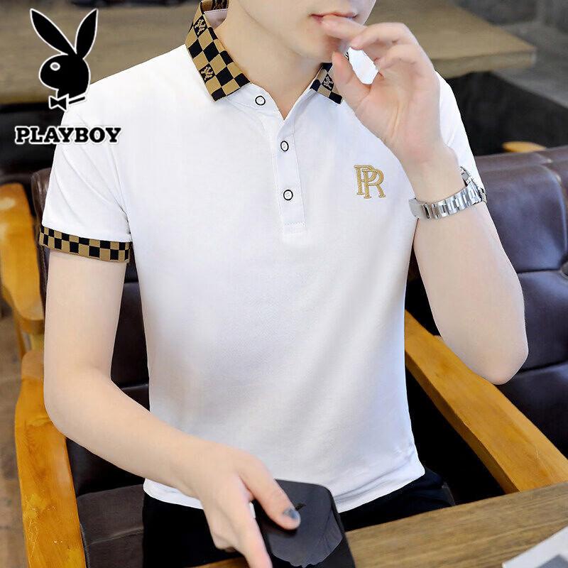 PLAYBOY Men s Summer Casual Polo Shirt 2XL