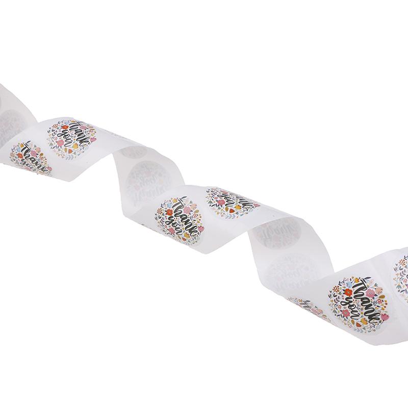 Thank You Stickers Seal Labels Cute Stickers 500Pcs Per Roll Stationery Sticker