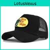 Bass Embroidered Duck Tongue Cap Fishing Embroidered Mesh Baseball Cap Embroidered Curved Brim Cap Summer Sunshade Mesh Cap