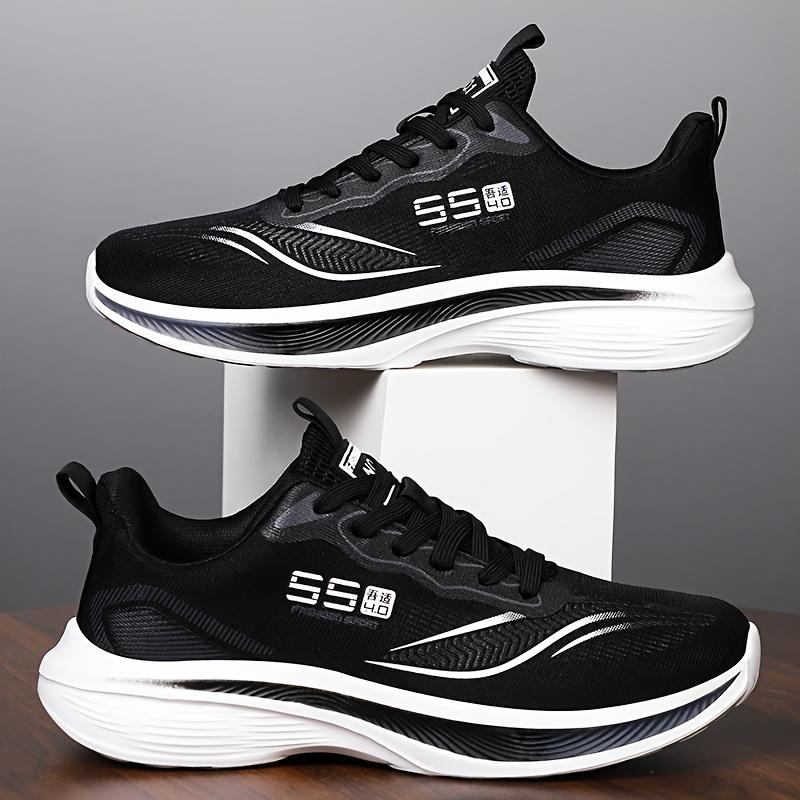 Men's Breathable Mesh Casual Sneakers Spring Summer Soft Anti-Skid Shock Absorption Sole Running Shoes
