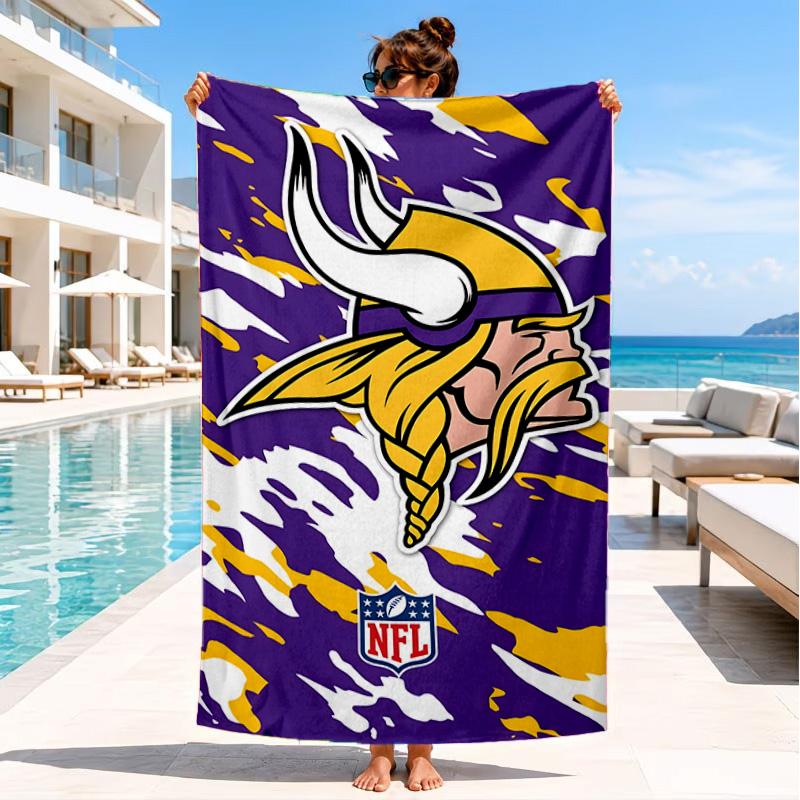 Vikings Teamgeist Strandtuch, Schnelltrocknend, Pflegeleicht, Geeignet für Fitness und Strandurlaub, Sport-Essential