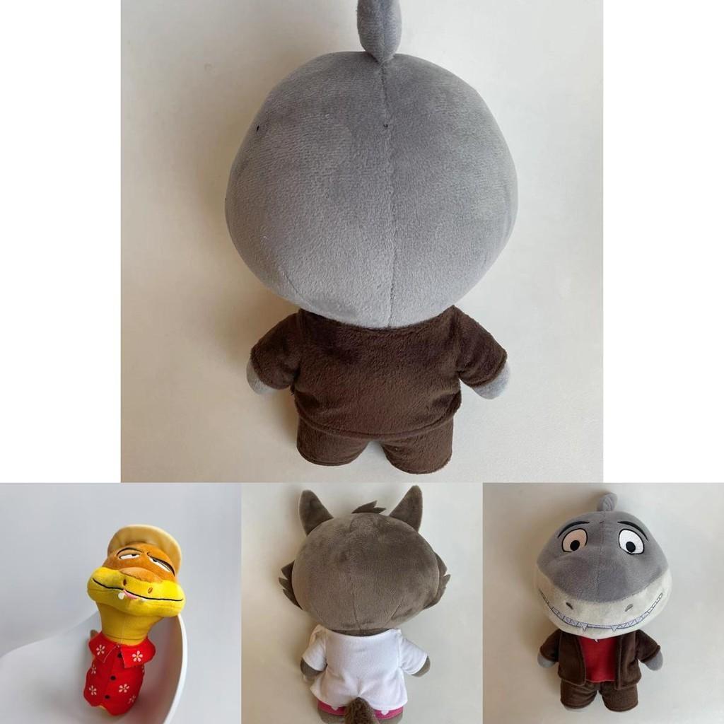 Soft And Durable 25cm Plush Toys The Bad Guys Chameleon Snake And Wolf Stuffed Dolls