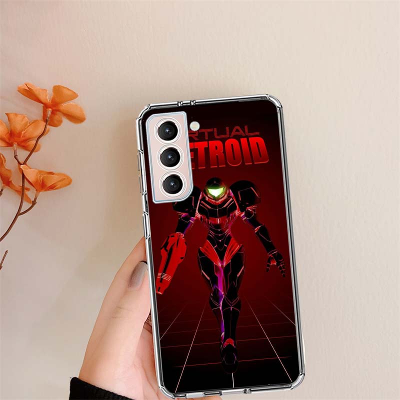 Game M-METROID Clear Phone Cases for Samsung S26 Ultra Galaxy S25 Edge S24 S23 FE S21 Plus S20 S22 S10 Cover Patterned Compatibl