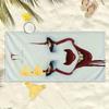 1PC Iconic Horror Travel Towel, Durable Polyester Quick Dry Fabric, Lightweight for Camping & Beach, Unisex, Perfect as Beach Ma