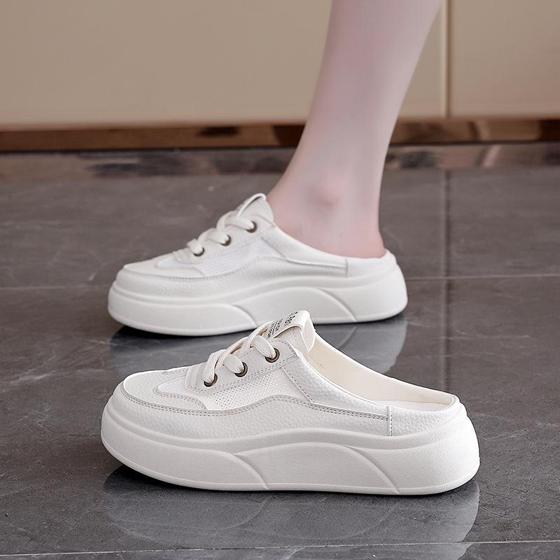 

Новые повседневные шлепанцы на толстой подошве и ленивые туфли 35 бежевый