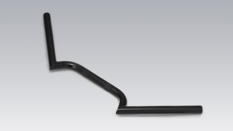 Kijima Swallow Bar with Dimples, W650, H35, R130, L130mm, Black, HD-04645