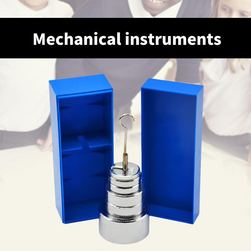Geschlitzte Masse mit Aufhänger und Koffer Metall Geschlitzte Gewichte Set Enthält 6 Gewichte Gesamt 350g Präzisionsgewicht für Laborgebrauch