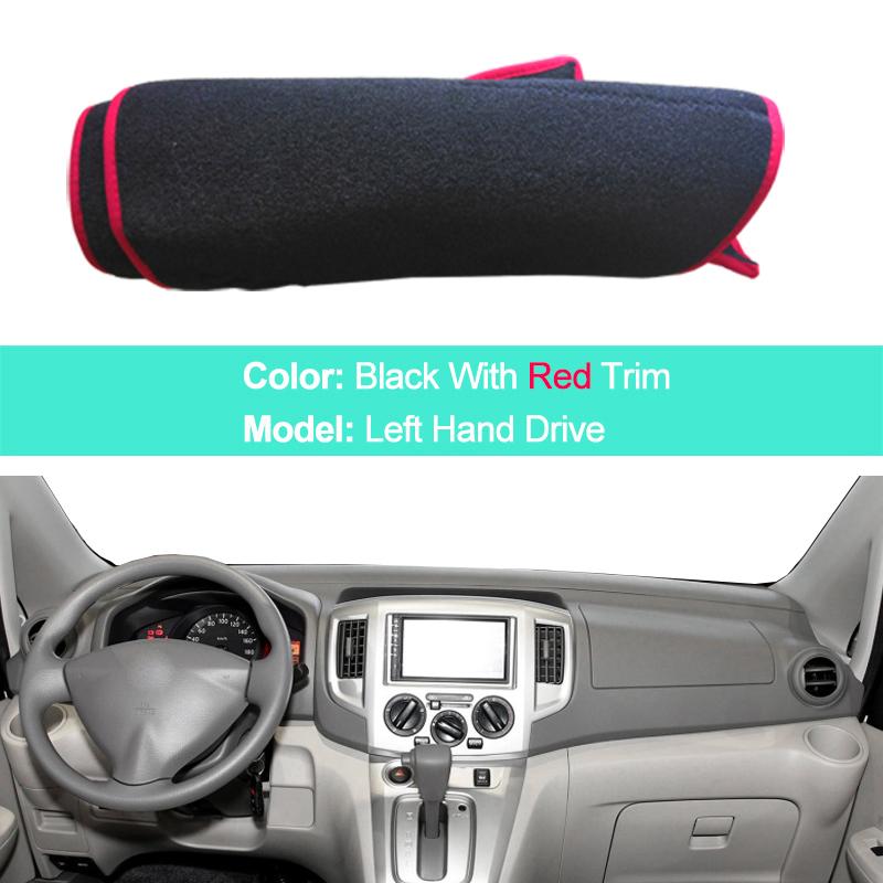 For Nissan NV200 2010 - 2018 LHD RHD 2 Layers Car Dashboard Cover Carpet Cape Rug Pad Carpet Dashmat Sun Shade Pad 2017 2016