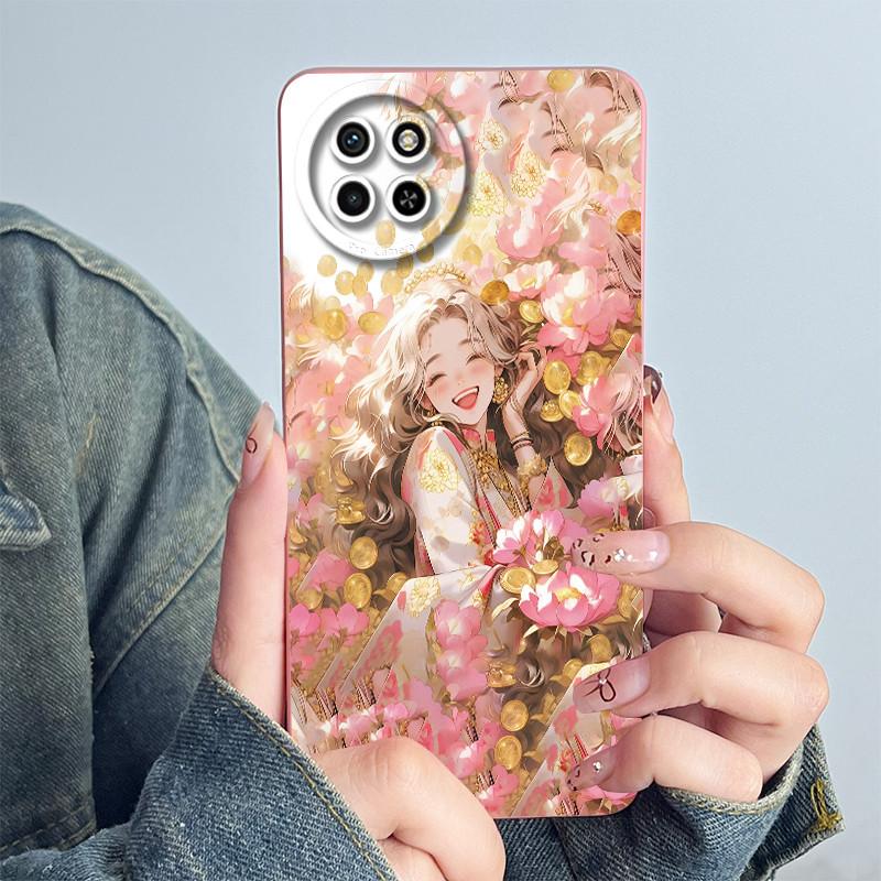 For Itel S23 Phone Case S665L Cover Soft Silicone Cute Panda Flower Boys Girls Painted Shell Cartoon Funda Protect Casing Coque