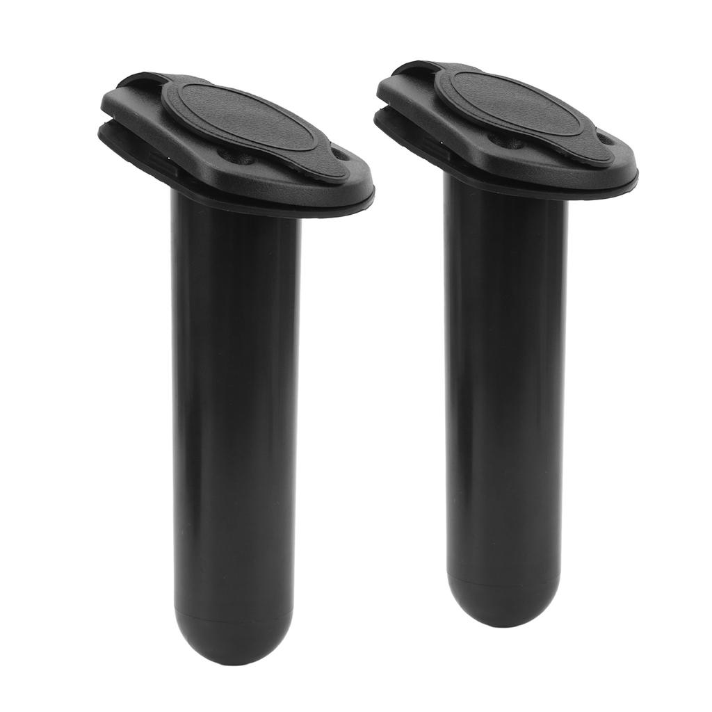 2Pcs Kayak Fishing Rod Holder Flush Mount Fishing Boat Rod Holders with Cap Cover for Kayak Boat Canoe