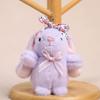 Easter Plush Bunny Headband Bow Pendant Backpack Hanging Ornament for Girls Kids Festival Gift