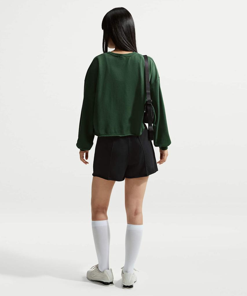 NIKE Sportswear Chill Terry Mid-Rise French Terry Shorts W - Black:Sale / Ii3981-010