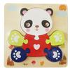 Wooden Simulation Cartoon Vehicle Animal Puzzle Early Childhood Education Building Block Children Baby Cognitive Three-Dimensional Puzzle