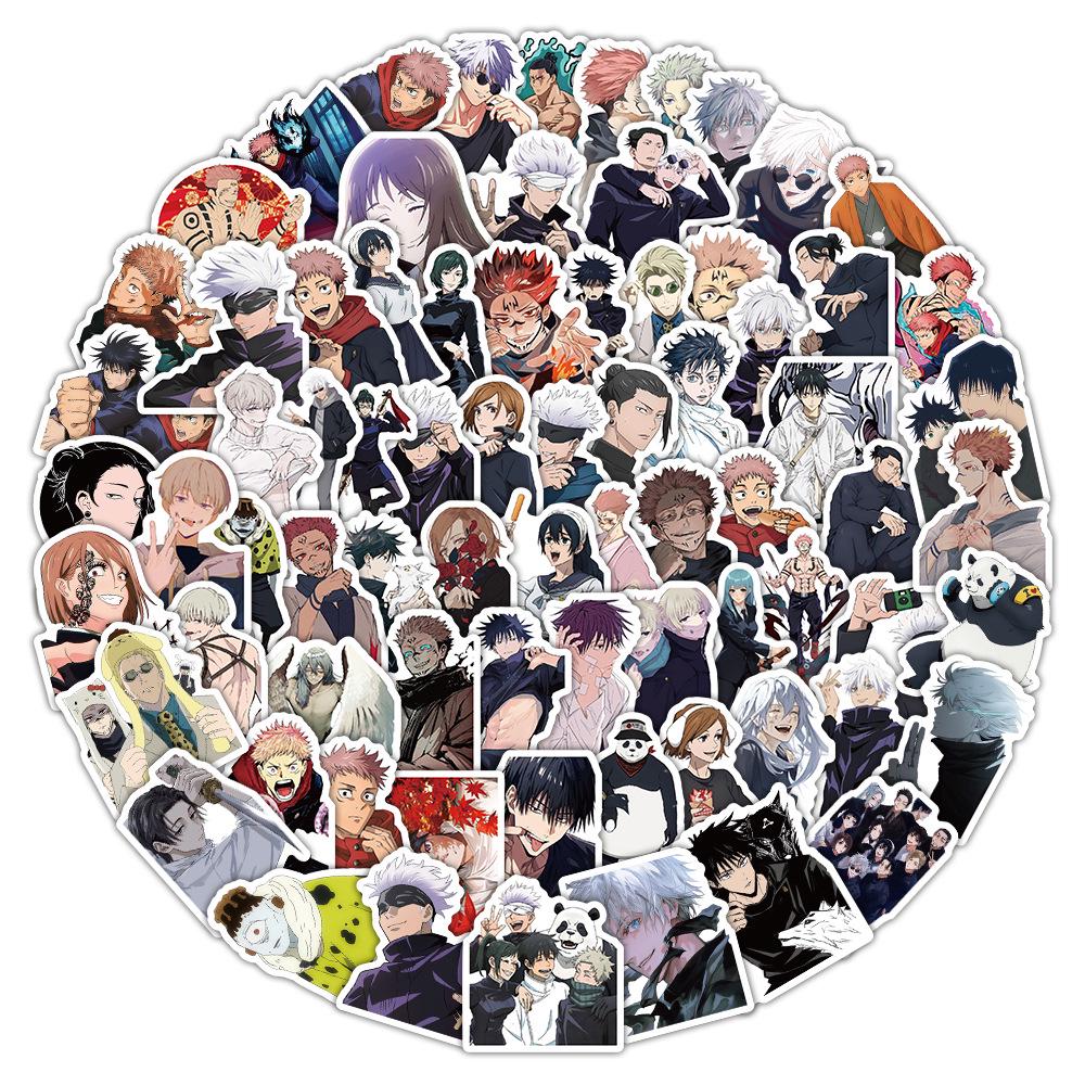 Set of 309 Jujutsu Kaisen Stickers Featuring Popular Characters: Gojo Satoru & Itadori Yuji for Your Diary.