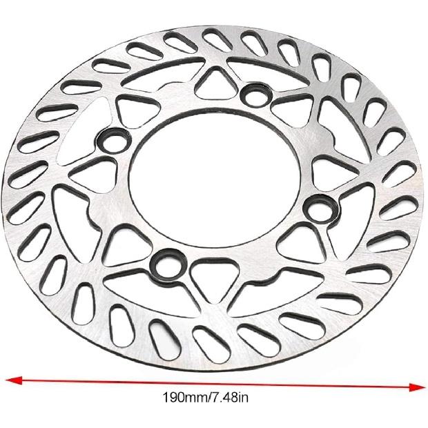 Brake Discs, 190mm Aluminum alloy Front Rear Brake Disc Disk Rotor for SDG Wheel Pit Dirt Bikes