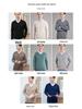 Men's 100% Pure Wool V-Neck Sweater, New Autumn/Winter Business Casual Soft Knit, Long-Sleeve Base Layer.