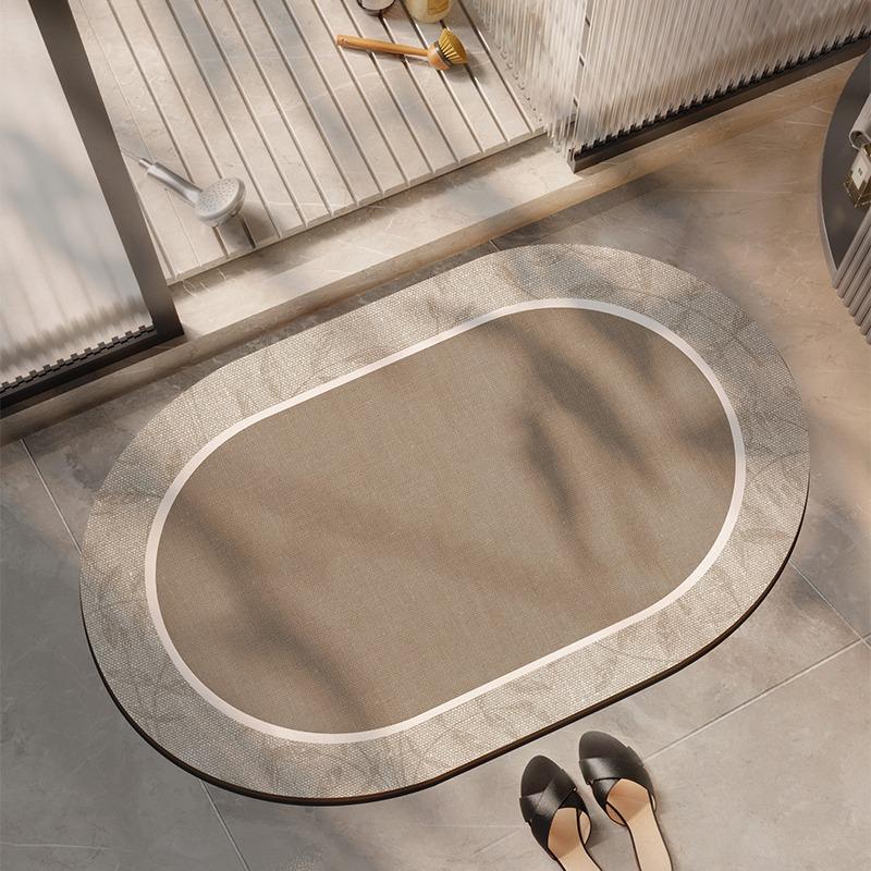 Bathroom Carpet Water-absorbing Quick-drying Floor Mat Non-slip Wash-free Rug Home Decoration Bath Diatom Mud Rugs Alfombra