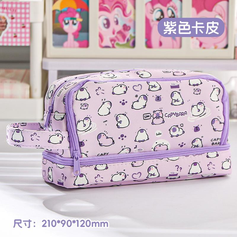 Pencil Bag High Value Transparent Pencil Bag Large Capacity Dirt-resistant Stationery Box High-end Stationery Bag for Primary School Students