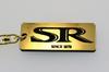 SR Gold Black Double Ring Acrylic Original Keychain for 400 SR500 SR250 SR125 Muffler Handle Exterior Mirror Custom Parts Accessories A-60-1 &