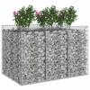 Gabion Raised Bed Set 2 Pcs Silver