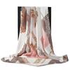 90X90CM Square Women Scarves Silk Office Ladies Hair Neck Bandanna Headband Foulard Headcloth Muslim Headscarf Female Muffler