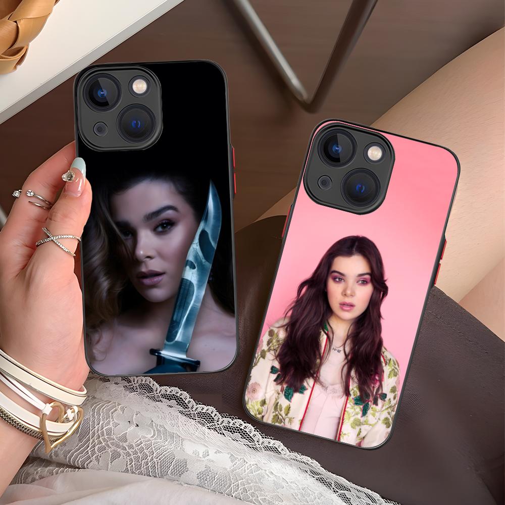 Hailee Steinfeld Silicone Mobile Phone Case for iPhone 17 16 15 14 13 12 11 X XR XS 8 7 Air Pro Max Plus Mini Colorful Cover