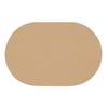 Table Placemat Non-Slip Heat Resistant Waterproof Kitchen Dining Placemat Cup Coaster Leather Textured Finish Oval Home Supply