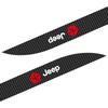 2Pcs Carbon Car Door Side Skirt Sill Stripe Sticker Anti-scratch Refit Sticker for Jeep JK Gladiator Compass Renegade Grand Cherokee Wrangler