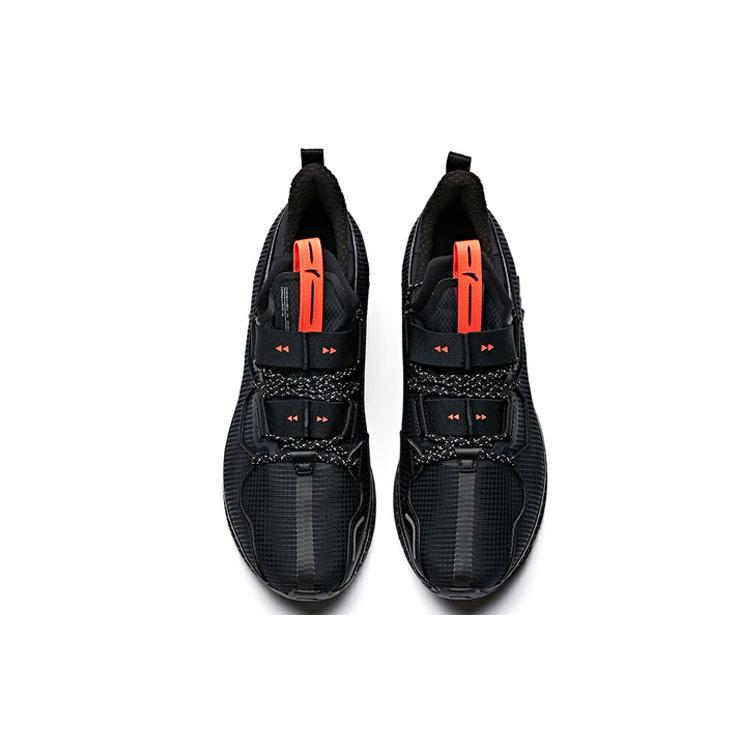 Anta A Flashfoam Wormhole Technology Sports Slip Resistant Low top Running Shoes Men's Black 112025598-2