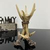 Svícen s jelením parožím Ornament Pryskyřicí Zpracovaný Umělecký Design Figurka Řemeslný Svícen Dekor Stolní Domácí Dekor