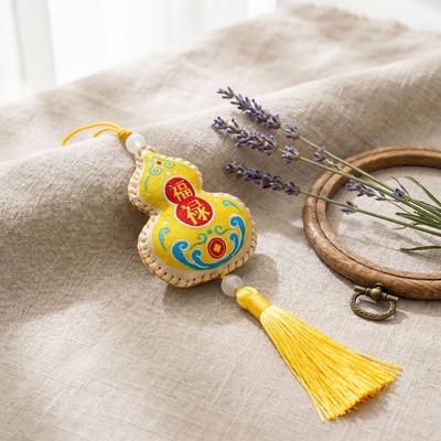 Creative Dragon Boat Festival Sachet Bag Double Sided Chinese Style Dragon Boat Festival Blessing Pouch Embroidered Pendant