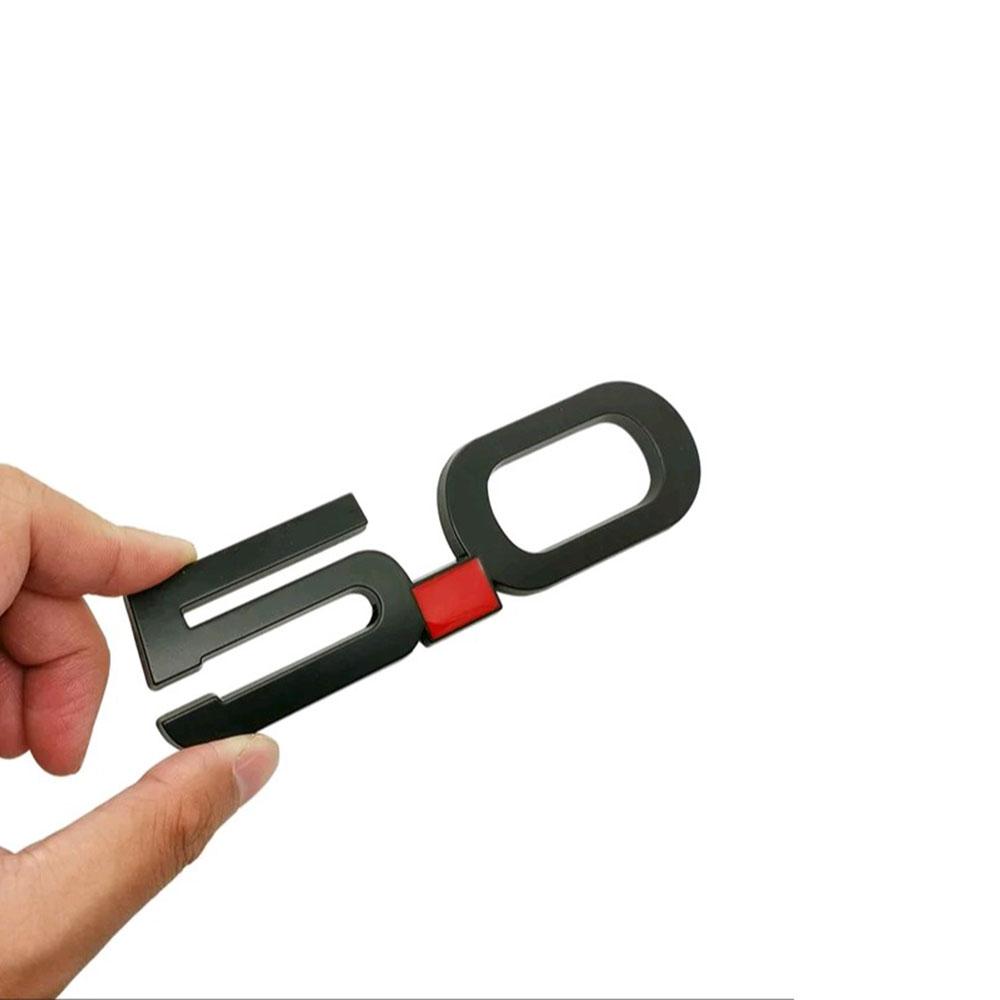 1 Stück 5.0 Auto Dekorative Metallaufkleber Auto Karosserie Emblem Heckklappen-Plakette Aufkleber Universal Autoaufkleber Außen Styling Zubehör