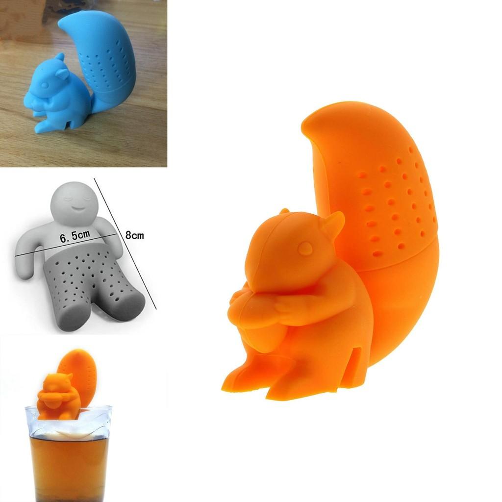 Silikon Bajs Teinfuser Med Filter För Nyhetste-Tillbehör**