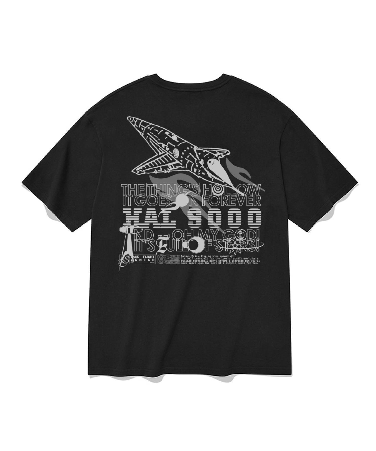 Saint Pain [Saint Pain X Triangle Studio] Universe Is So Paa Short Sleeve T-Shirt - Black Black/L