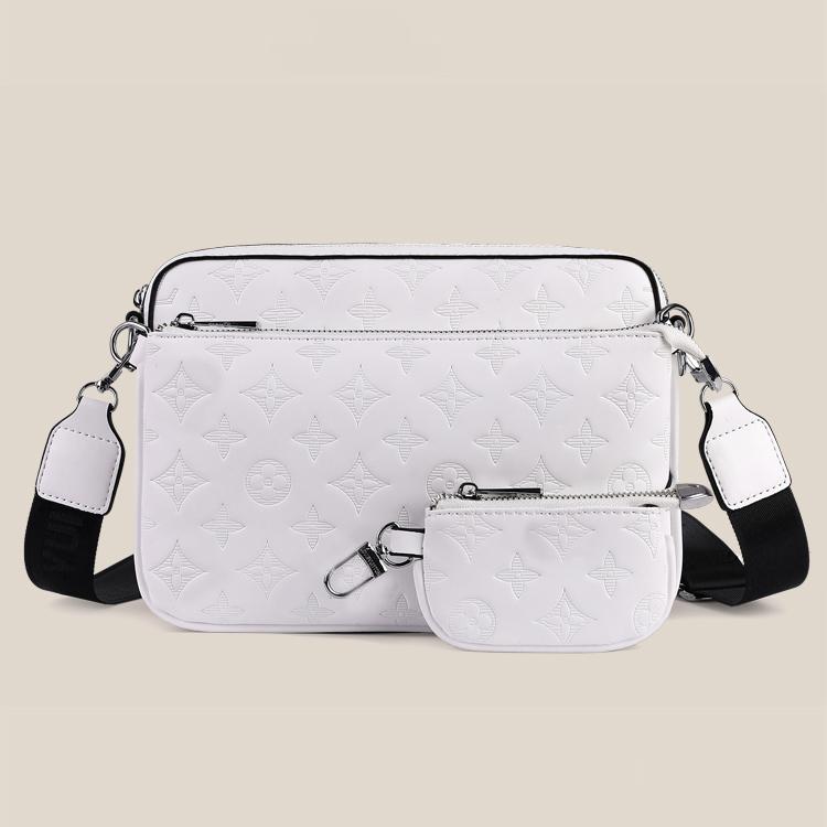 Buy New 3Piece Crossbody Bag Fashion Pure White Shoulder Bag Leisure