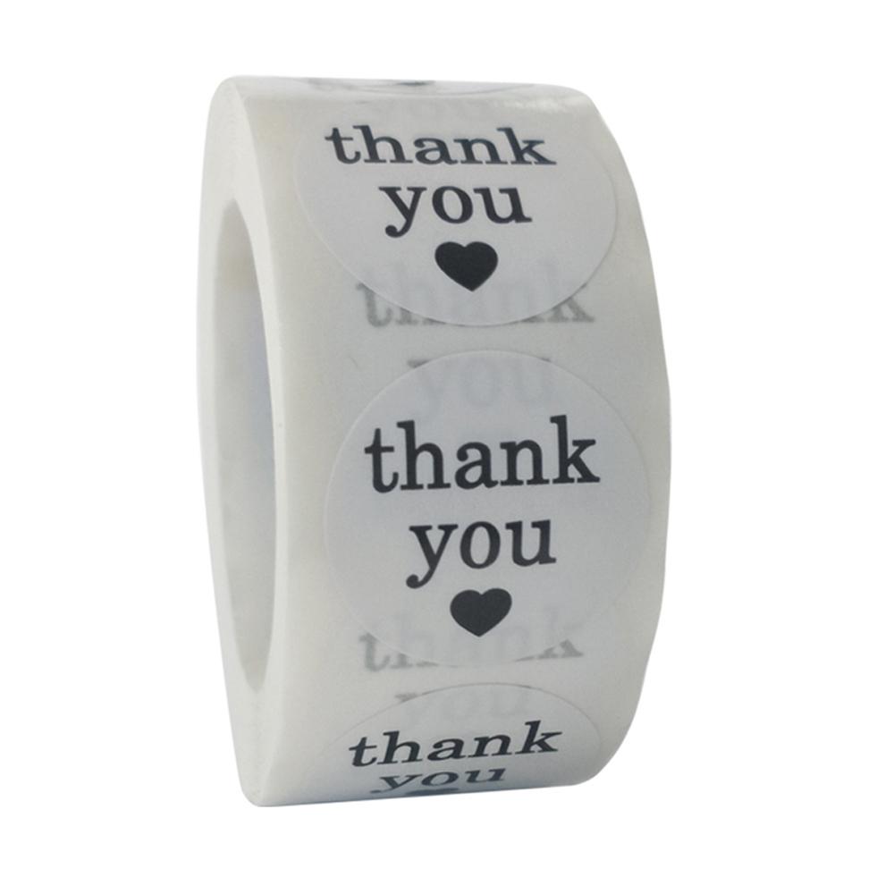 50pcs New Style Thank You Supporting My Business Stickers Seal Labels Turning One Favors Envelope Supplies Stationery Stickers