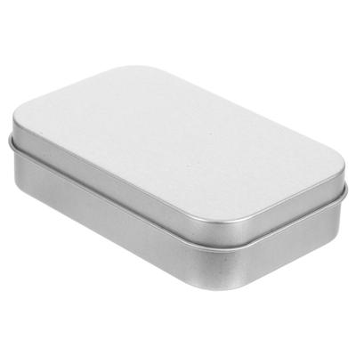 Tinplate Rectangular Tin Box Small Metal Container Candy Storage Mini Tins with Lids Portable Travel Rectangular Tin with Lid