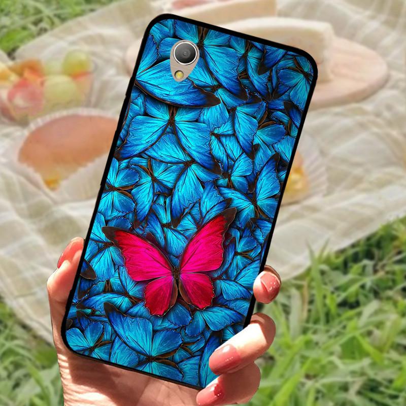 Alcatel 1 5033D Kılıf Kapağı Alcatel1 Silikon Yumuşak Mermer Siyah Tampon Funda Coque Alcatel 1 5033D 5033 5033A İçin Koruyucu