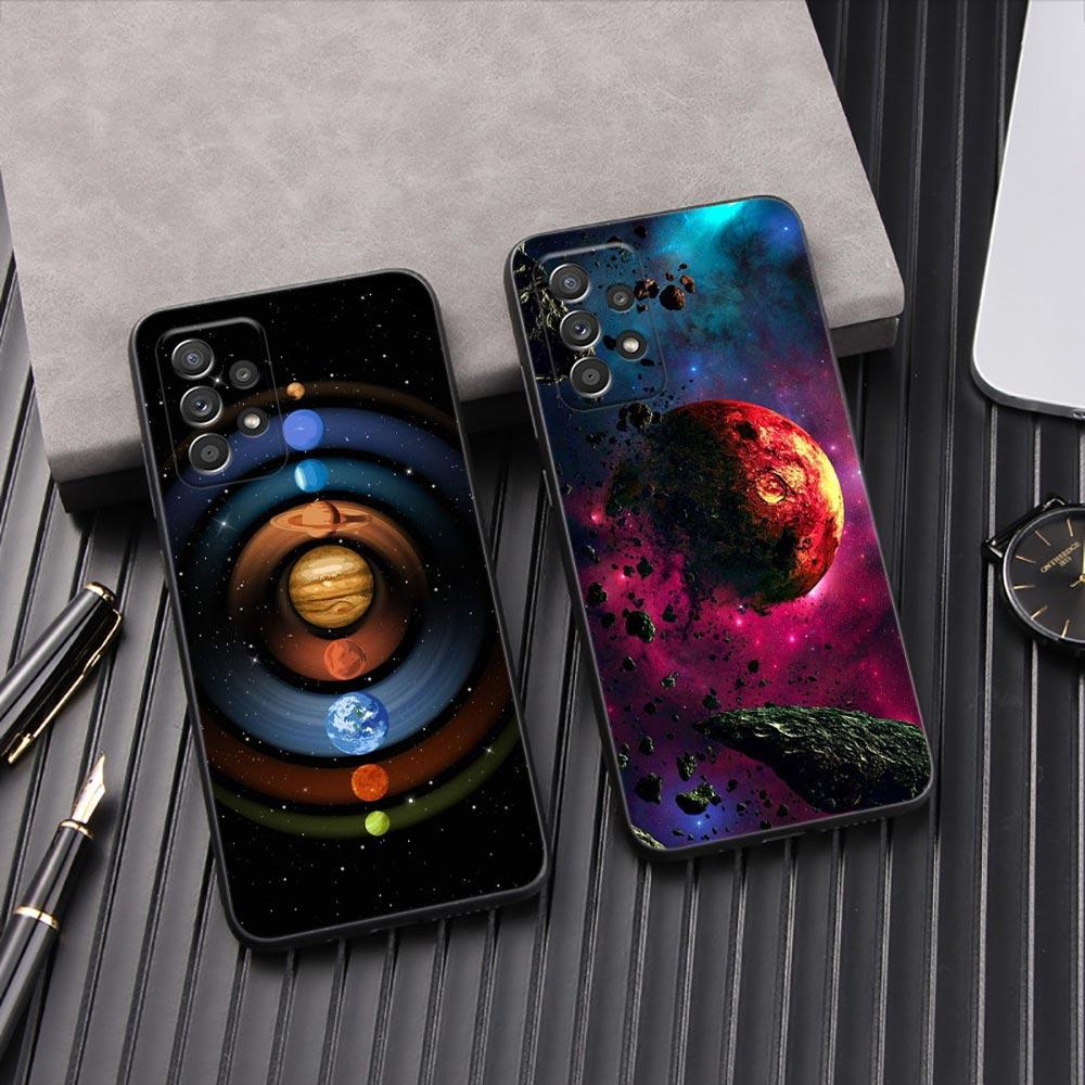 Universe Starry Phone Cover Galaxy A53 5G Case For Samsung A54 A55 A52S A51 A71 A73 A72 A35 A32 A33 Cases Sky Space Planet Stars