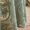 French Green Lace Tablecloth Round Mirror Flower Vine Pattern Living Room, Coffee Table, Dining Table Decoration Tablecloth CZB6