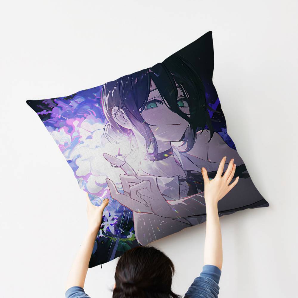 Populární akční anime C-Motorová pila M-Muž R-Reze A-Oblouk Povlak na polštář do ložnice a obývacího pokoje Dekorativní povlak na polštář na pohovku